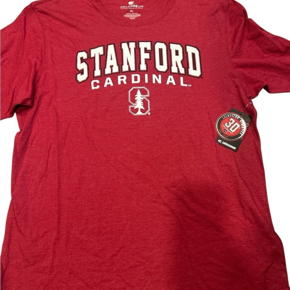 Colosseum Stanford Cardinal Mens XL T-Shirt Red NCAA Collegiate Heathered Tee